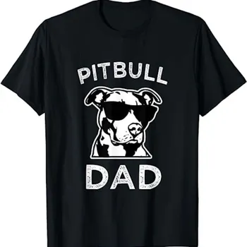 Мъжки горд питбул татко мъжки питбул куче тениска смешно Pittie SweaT 14401