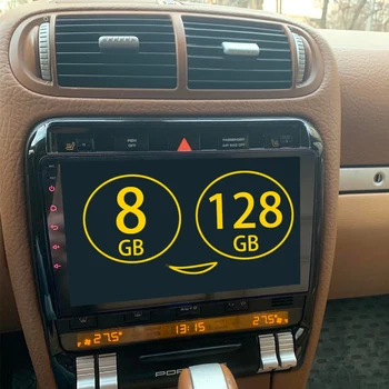 128GB автомобилно радио 2Din Android 13 сензорен екран мултимедиен видео плейър за Porsche Cayenne 2002-2010 GPS стерео Carplay главата единица