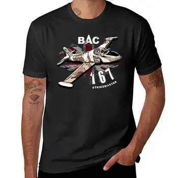 Нов BAC167 Strikemaster RAF Реколта военни самолети тениска аниме дрехи Мъжка памучна тениска