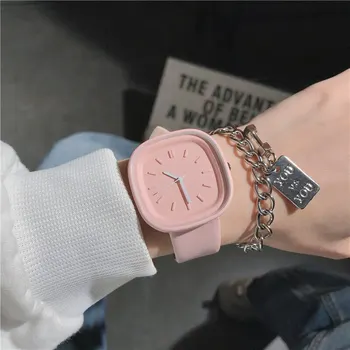 Дамски часовници Марка Спорт Стил Мода Дамски часовник Кожен часовник Жени момичета Женски кварцови ръчни часовници Montre Femme