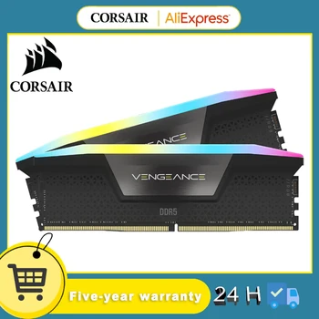 CORSAIR VENGEANCE RGB 32GB (2x16GB) DDR5 DRAM 5600MHz C40 комплект памет