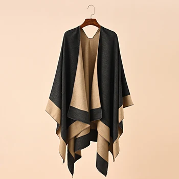 Есен Зима Топли дълги шалове Палто обвива жените мода имитация кашмир наметало шалове дами случайни пътуване пазаруване дрехи