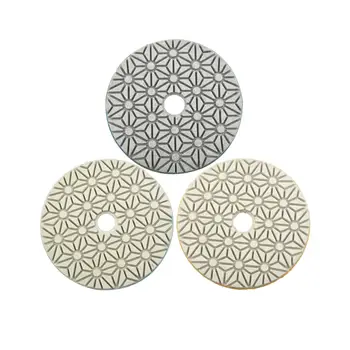 3 парчета 4 инчов полиране употреба шлифовъчни дискове кръгла буфериране за камък мрамор