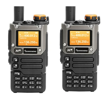 UV-K6 Handie-Talkie 144-146MHz 430-440MHz Портативен многолентов приемо-предавател тип-C Зареждане на въздушна лента Радио уоки токи скрамблер