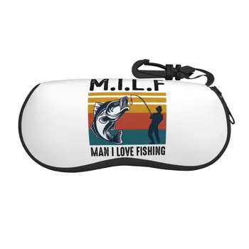 Custom Milf Man I Love Fishing Очила Case Стилен калъф за очила Shell Кутия за слънчеви очила