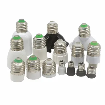 Led лампа крушка база преобразуване притежателя конвертор гнездо адаптер E27 към E14 B22 MR16 GU10 E40 огнеупорен материал за домашна светлина