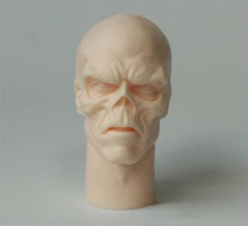 1/6 Die-cast смола модел събрание комплект червен череп главата издълбани модел играчки (55 мм) Небоядисани БЕЗПЛАТНА ДОСТАВКА