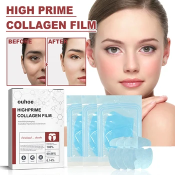Skin Care Facial Patch Разтворим колаген Чело филм Колаген против стареене Хидратираща маска за жени Защита на кожата