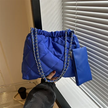 жени 2бр ватирана чанта за рамо Модерна случайна чанта с чанта Cion