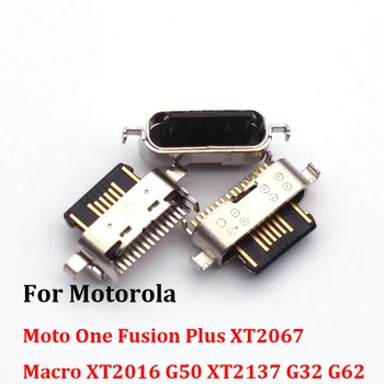 10-100Pcs зарядно USB зареждане док порт конектор щепсел за Motorola Moto One Fusion Plus XT2067 Макро XT2016 G50 XT2137 G32 G62