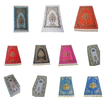 Близкия изток преносим молитвен килим бродирани поклонение мат нехлъзгане,ислямски поклонение бродерия килим шенилна материал