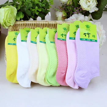 5 чифта качествени дамски бамбукови чорапи от влакна дишаща памук момиче дамски чорап глезена ниска женска невидима лятна есен дамски чорапи