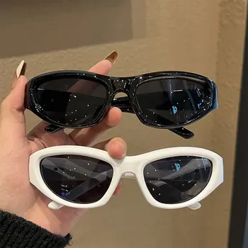 Нови Y2K спортни пънк слънчеви очила жени марка дизайнер овални очила мъже луксозни слънчеви очила UV400 цветни огледални модни очила