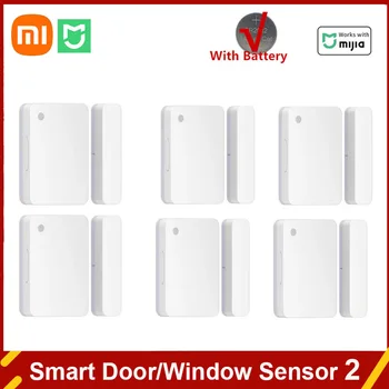 Оригинален Xiaomi Mijia сензор за прозорци на вратите 2 Интелигентен сензор за мини врати Джобен размер Интелигентен дом Автоматичен контрол за домашното приложение