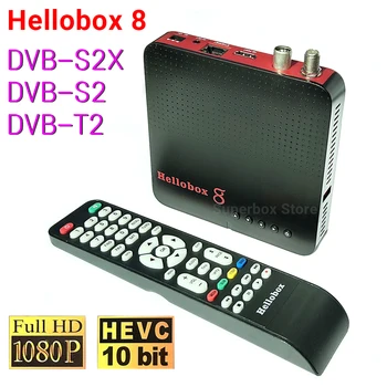 Hellobox 8 DVB плейър Hellobox8 Auto-PowerVu Вграден WiFi DVB-S2 S2X T2 / C H.265 HEVC