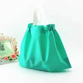  размер: 35 * 25 см удебелени зелени опаковки за дрехи голяма пластмасова новогодишна чанта 48pcs / партида