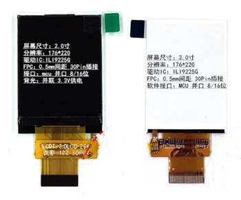  2.0 инчов 30PIN TFT LCD цветен екран ILI9225G устройство IC 8 / 16Bit паралелен интерфейс 176 (RGB) * 220