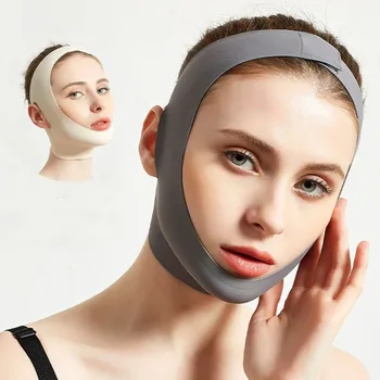 Гореща продажба Face V Shaper Facial Slimming Bandage Релаксация Lift Up Belt Shape Lift Reduce Double Chin Face Thining Band Massage