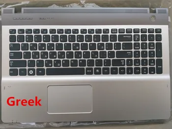 гръцка подредба Нова клавиатура за лаптоп с тъчпад подложка за длан за Samsung BA75-02696H QX510 QX511