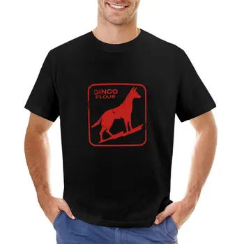 Dingo брашно (измито и носено) тениска по поръчка тениски графични тениски персонализирани тениски дизайн свой собствен мъжки графичен тениски пакет