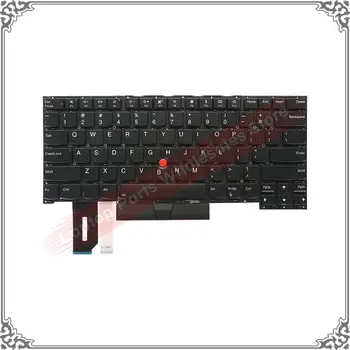 Лаптоп за Lenovo Thinkpad T490s T495s САЩ клавиатура с подсветка с посочваща пръчка SN20R66042