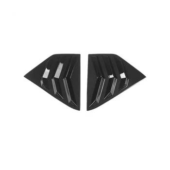 Задни жалузи за странични стъкла за Nissan Kicks 2018-2023 Air Vent Scoop Shades Cover Accessories - ярко черно