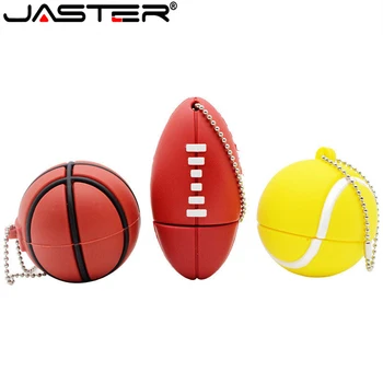JASTER Спортна топка USB флаш устройство 4GB 8GB 16GB 32GB 64GB памет стик баскетбол Pendrive футбол Pendriver тенис U диск