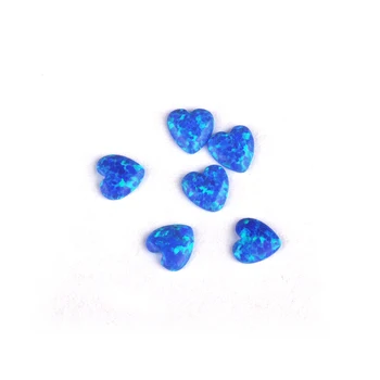 Heart Cabochon Nickel Free Safety 3x3mm Синтетичен микс цветове Зъб опал скъпоценни камъни украсяват