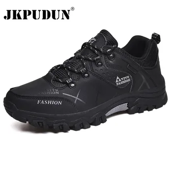 Външни мъжки обувки Удобни ежедневни обувки Мъжка мода Дишащи туристически маратонки Мъжки маратонки Zapatillas Zapatos Hombre JKPUDUN
