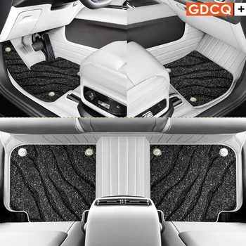 Кожени постелки за кола по поръчка Пълен комплект за Ford Kuga 2020 2021 2022 2023 Крак килим Авто аксесоари