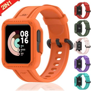 Отличен 2IN1 каишка CASE за Xiaomi Redmi Watch Lite Watchbands For Watch 2 Lite Mi poco watch lite 2 horloge Correa гривна