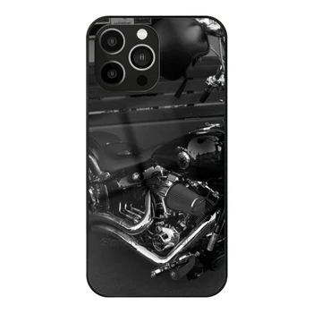 Davidson закалено стъкло Tpu телефон случай за Iphone 14 6S 7 8 плюс 12 13 11 Pro Max Xr Xs капак Davidson мотоциклет