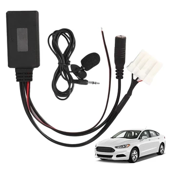 AUX адаптер кабел 5-12V кола Bluetooth-съвместим AUX адаптер Bluetooth-съвместим с микрофон за Mazda RX8 MX5 2 3 5 6