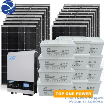 YUN YI10KW слънчева система извън мрежата / слънчева домашна система 10KW / слънчева енергийна система за дома с най-добра цена
