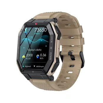 1.85inch Smart Watch Men 2022 Bluetooth Call 350mAh 24H Здравословен монитор на открито IP68 водоустойчив военен смарт часовник Препоръчайте