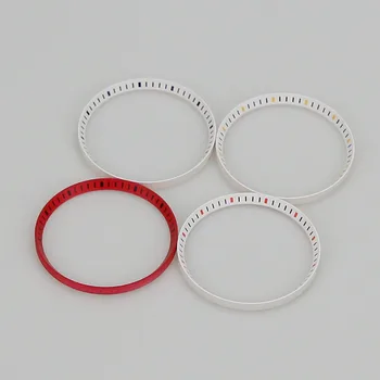 нов бял червен цвят с маркер SKX007 Watch Chapter Ring