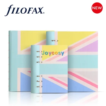 Filofax Clipbook Jack A6 A5 Pastel Multicolor, Notebook A5, изработен с текстуриран кожен вид, подаръчен бележник
