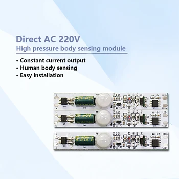 DC110V-280V Micro Body Sensing Module PIR Motion Detector Switch Module High Power Digital Measurement for Electronic Practice
