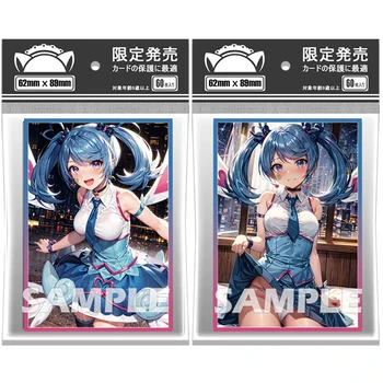 60PCS 62x89mm Холографски Flashing Сладурана Аниме Момичета Изкуства Skye Zaizen Ръкави за карти Японски размер протектор за карти за YGO / PTCG