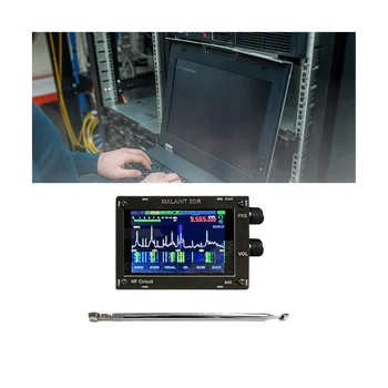 3.5 инчов сензорен екран малахит SDR Pro радио 50KHz-2GHZ пълна лента авиационна лента DSP SDR приемник с
