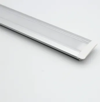 2507; 1M дълъг LED алуминиев профил с PC капак (ясно млечен и матирано, моля, уточнете); за гъвкави или твърди LED ленти