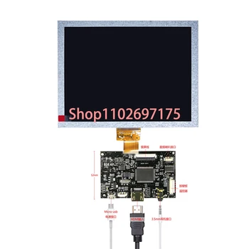 8 инча 1024 * 768 LCD екран за малина Pi 3B 2 1 40pins Lvds таблет HJ080IA-01E с аудио на борда на водача (5V 1.5-2A)