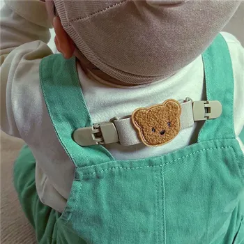 Сладък мечок бебе жартиера пола каишка клип пластмасови панталони клипове еластична фиксирана ключалка колан удължител детски облекло аксесоари