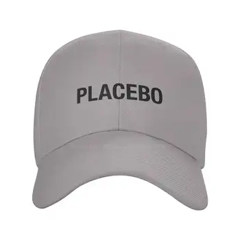 Placebo Logo Отпечатано графично лого на марката Висококачествена дънкова шапка Плетена шапка Бейзболна шапка
