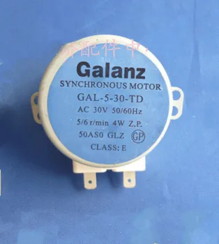 Нова микровълнова фурна GALANZ Части GAL-5-30-TD GAL-5-30-TD (1) 4W AC 30V 50 / 60Hz 5 / 6 / мин грамофон синхронен двигател