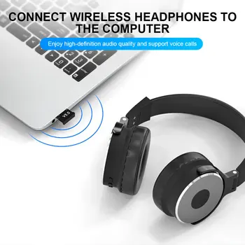 Аудио USB приемник Портативен Bluetooth-съвместим 5.0 приемник 2.4G Bluetooth-съвместим предавател за компютър таблет настолен