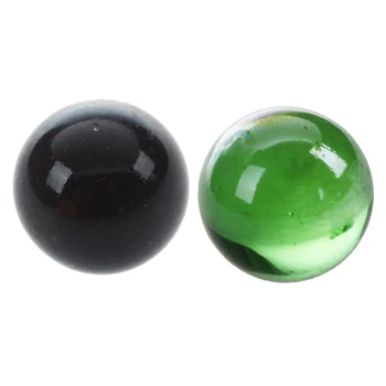 20 бр. Мрамори 16 мм стъклени мрамори Knicker стъклени топки декорация цвят самородки играчка зелено + черен комплект
