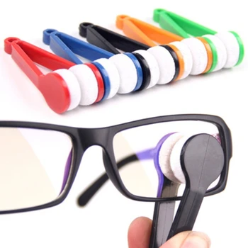 Преносими многофункционални очила Почистване Търкайте Очила Слънчеви очила Очила Микрофибър Четки за почистване Инструменти за избърсване Мини 1 бр