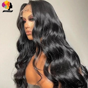 HD Body Wave Lace Front Wig Pre Plucked 13x4 Loose Wave Lace Frontal Wig Glueless Human Hair Wigs For Black Women