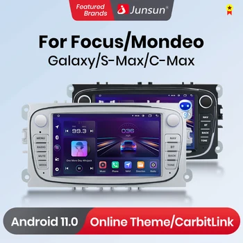 Junsun 7 инчов универсален автомобил радио мултимедия Android 11 за Ford Focus Galaxy C-Max S-Max Mondeo GPS авторадио плейър